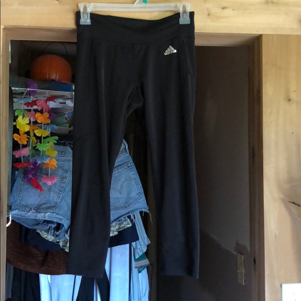 Adidas black capris